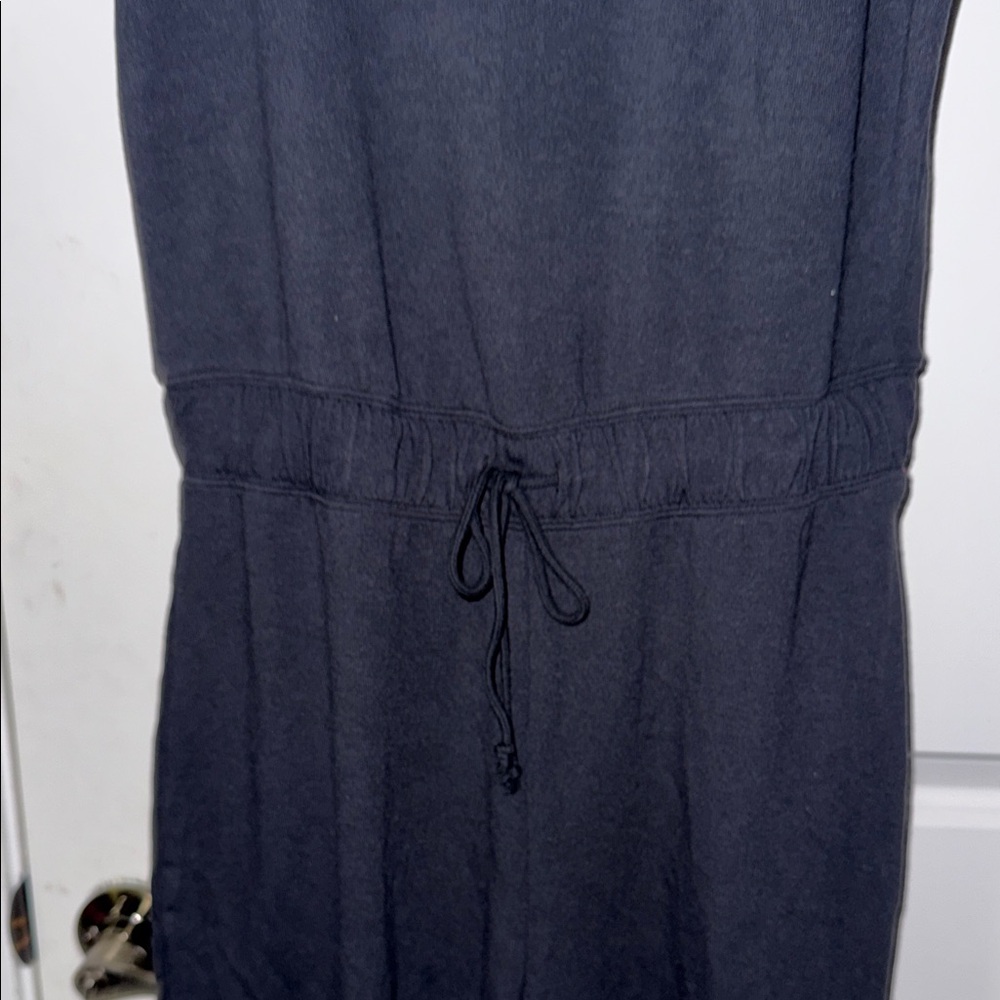 Black Drawstring Romper - Picture 2 of 5